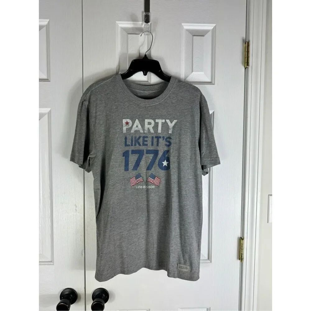 Life is good Womens Grey Shirt Size M